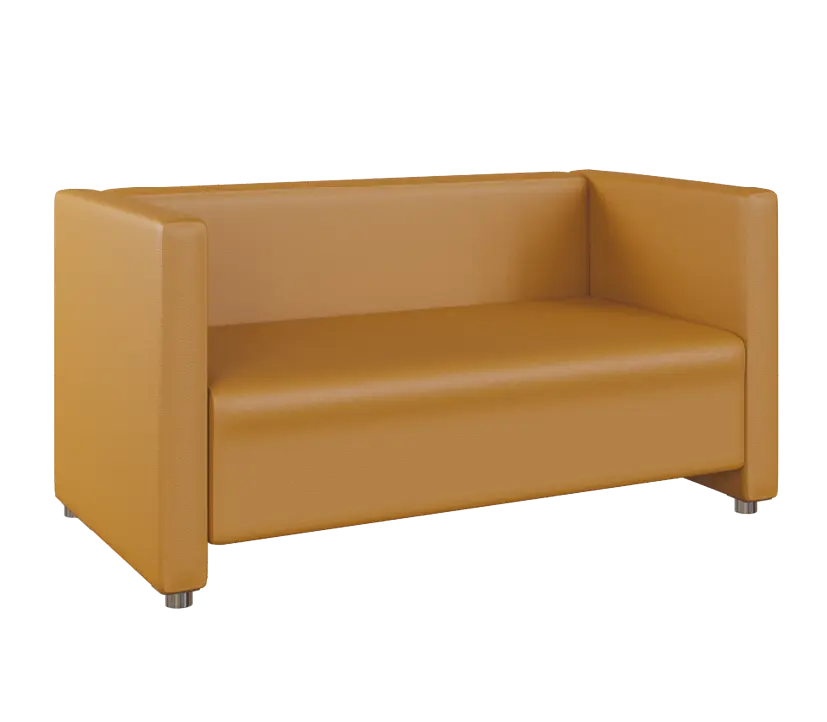 MIRA 2 pohovka, koženka světle hnědá